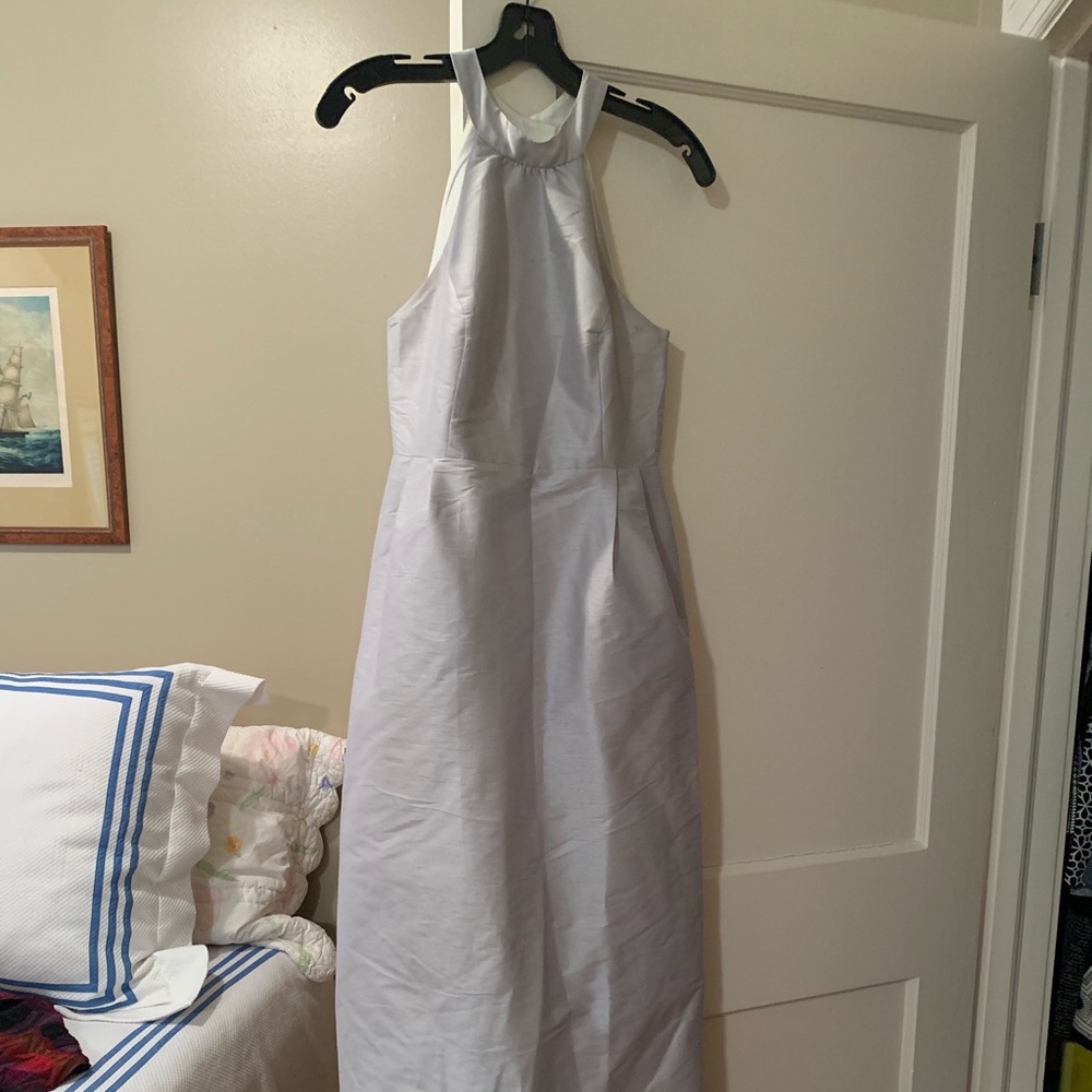 LulaKate Silver Bridesmaids Dress Size 4